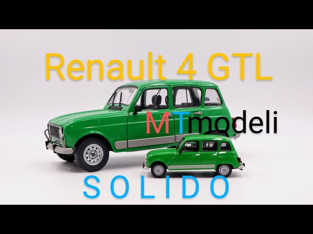 Modèle Réduit Renault 4L Solido à L'échelle 1/18 – Bon état Occasion