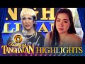 Angeline surrenders to Vice, Vhong, and Kim in speaking in English | Tawag Ng Tanghalan