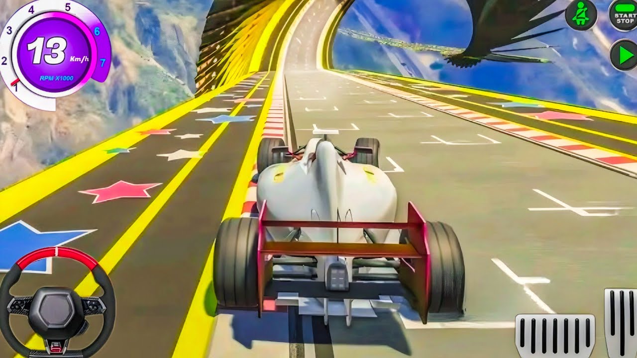 Formula Car Stunt Racing Game || Ramp Stunt Racing Game || ANDROID GAMEPLAY ||