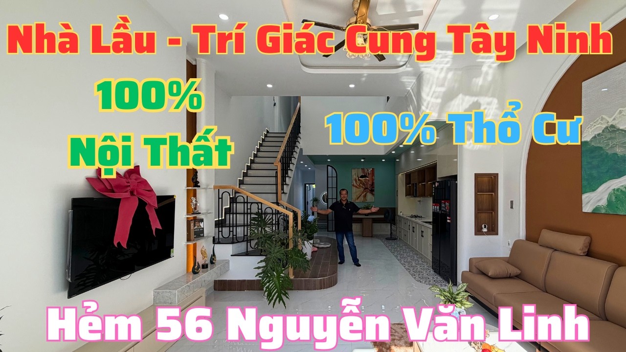 Nhà Lầu Kế Trí Giác Cung Chợ Qui Thiện Full Thổ Cư Có Hoàn Công Đầy Đủ Nội Thất | Nhà Tây Ninh 1547N