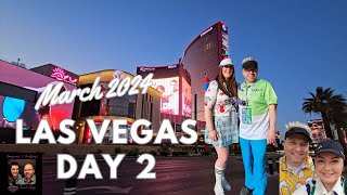 Las Vegas Vlog Easter 2024 Day 2 | Slot golf 9 casinos & Bar Crawl | Tiled kilt | Happy Camper