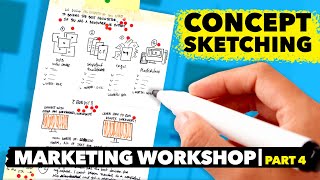 How to SKETCH a CONCEPT Without Drawing Skills | Marketing Workshop Part 4