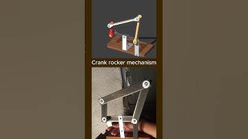 Crank rocker mechanism #animation #shorts #cad #3dmodeling #3danimation #cadcam #solidworks