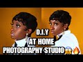 D.I.Y AT HOME PHOTOGRAPHY STUDIO FOR $100😱🔥!!!| PHOTOGRAPHY FOR BEGINNERS!!!|