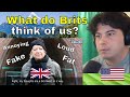 American reacts what do english people think about americans  easy english 97