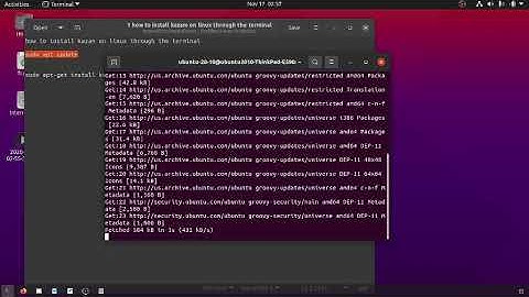 14 How to install kazam through the terminal
