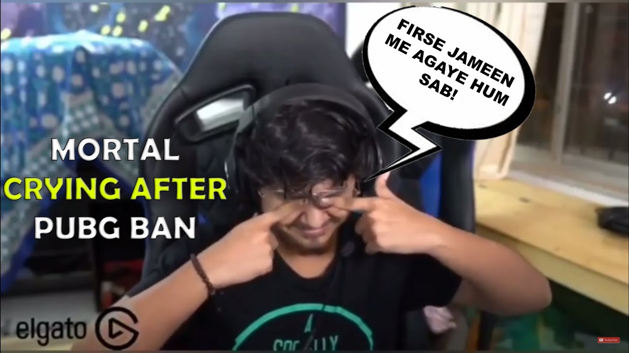 Mortal Reaction After PUBG Ban In India | Mortal Crying on Stream