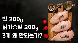 밥 200g 닭가슴살 200g 3끼 왜 안되는가? screenshot 1