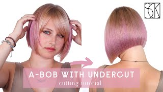 BOB HAIRCUT with UNDERCUT - tutorial by SCK