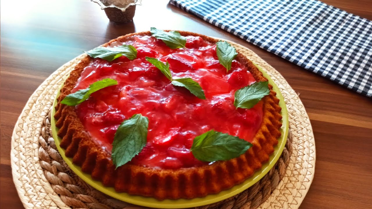 ÇİLEKLİ TART KEK TARİFİ ???????? KEK TARİFLERİ, ÇİLEKLİ PASTA,NEFİS YEMEK TARİFLERİ