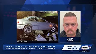 Hudson man facing multiple charges after allegedly crashing his car while fleeing police