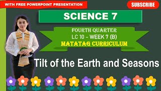 SCIENCE 7: Quarter 4- Week 7_LC 10 (B): TILT OF THE EARTH AND SEASONS ||MATATAG CURRICULUM