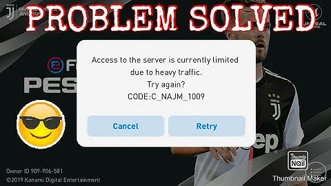 HOW TO FIX HIGH TRAFFIC ISSUE??100%WORKINGMETHOD!!!!PES2020