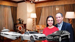THE BILLIONAIRES LIFE OF  COUPLE GRETCHEN AND TONY BOY COJUANGCO NET WORTH  CARS &YACHT ,MANSION