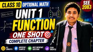 🔥 Class 10 Optional Math Chapter 1: Function | Full Chapter in One Shot | Model Questions & SEE 2083