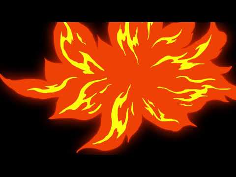 Comic Fire Effects With Transitions | Free Stock Video Footage HD 4K