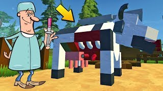 👵 БАБКИНУ КОРОВУ ЛЕЧИТ ВЕТЕРИНАР ПОСЛЕ КАТАСТРОФЫ 💥 МУЛЬТИК в Scrap Mechanic 🔨 СКРАП МЕХАНИК 🔔