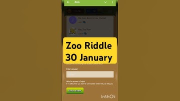 Zoo Riddle of the day 30 January | Riddle of the day zoo | #zoo #riddle #airdrop