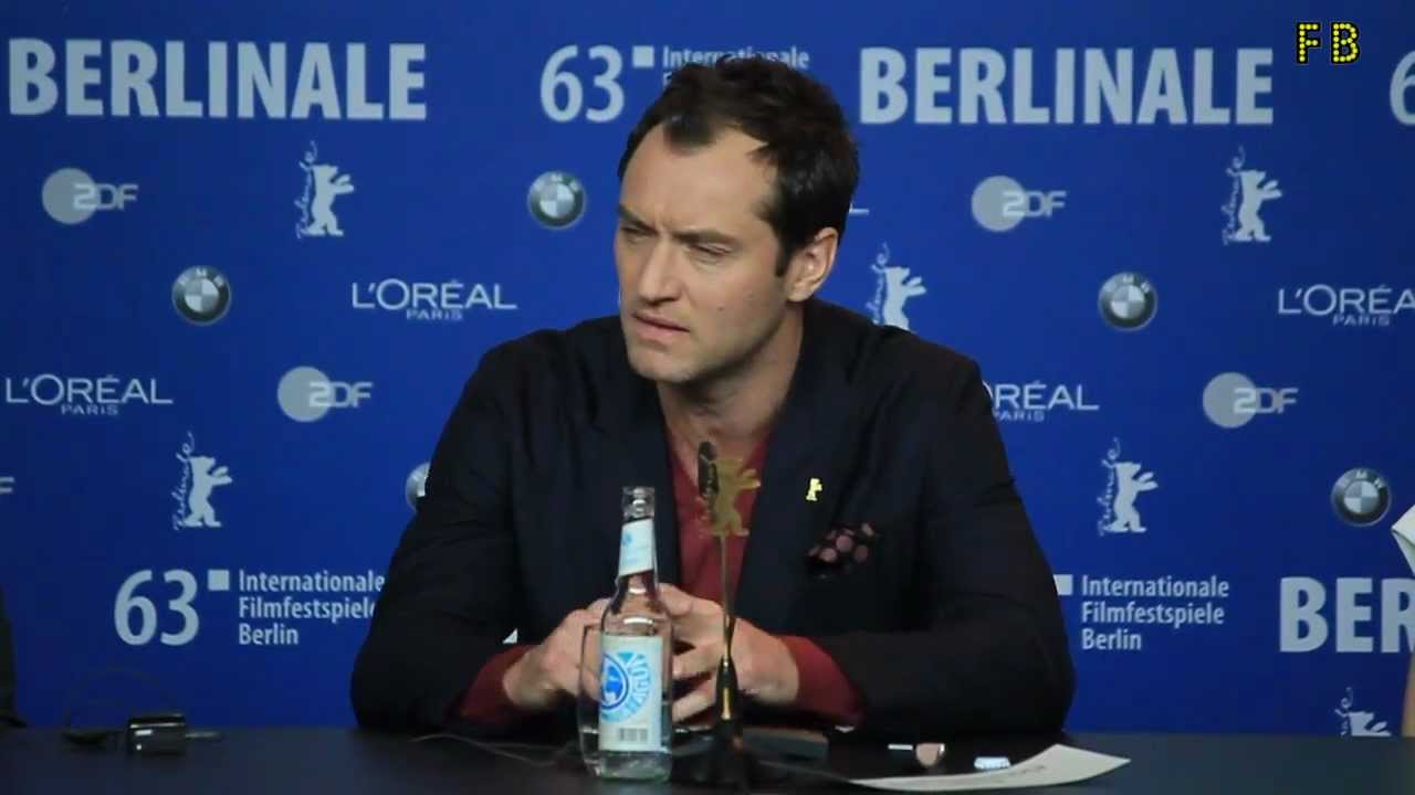 Steven Soderbergh and Jude Law presenting SIDE EFFECTS at the Berlinale 2013