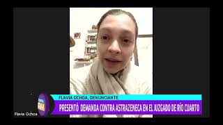 Flavia Ochoa: Presentó demanda contra AstraZeneca en el juzgado de Río Cuarto