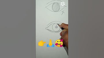 real way to make drawing of eye 👁️ realistic 3D view #viral #sketch #trending #eye make up#shorts