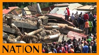 3 injured after 5-storey building collapses in Gesima market, Nyamira County