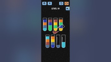 Water Color Sort Level 81 Walkthrough Solution iOS/Android