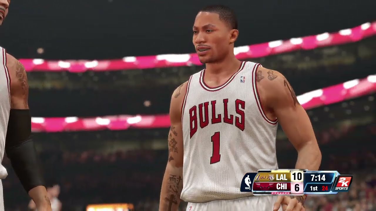 NBA 2K14 (PS4): Los Bulls vs Los Lakers (New Latin Night Jerseys!) Full  Game 