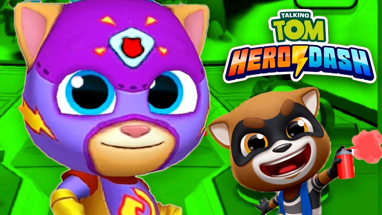 Talking Tom Hero Dash - Super Ginger - Gameplay (Android, iOS) .