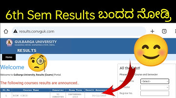 Gulbarga University 6th Sem Results ! Announced of BA Bcom BSC BCA BBM Degree result