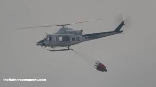 (4K) Medios Aéreos combatiendo el incendio en Tenerife. Helicópteros y Aviones del 43 Grupo
