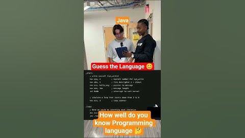 Guess the Language#tech #viral #computerscience #programming #funny #coding #softwareengineer #fyp