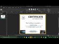 Designing A Simple Certificate Using Ms Publisher