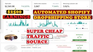 🔥See my $2500  Automated Dropshipping Shopify store Earnings screenshot 1