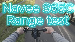 Navee S65C range test at max speed - eScoot Talks