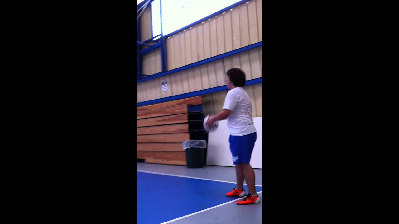 AMAZING indoor soccer trick shot! YouTube