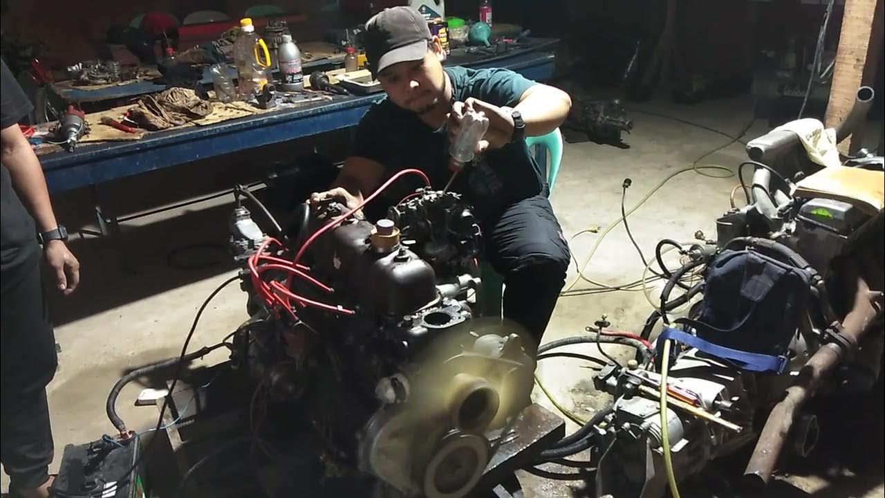 toyota 12r engine after overhaul rums good - YouTube