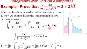 Improper Integrals: Type 2  (Discontinuous Integrand)