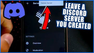 How to Leave A Discord Server you created on mobile