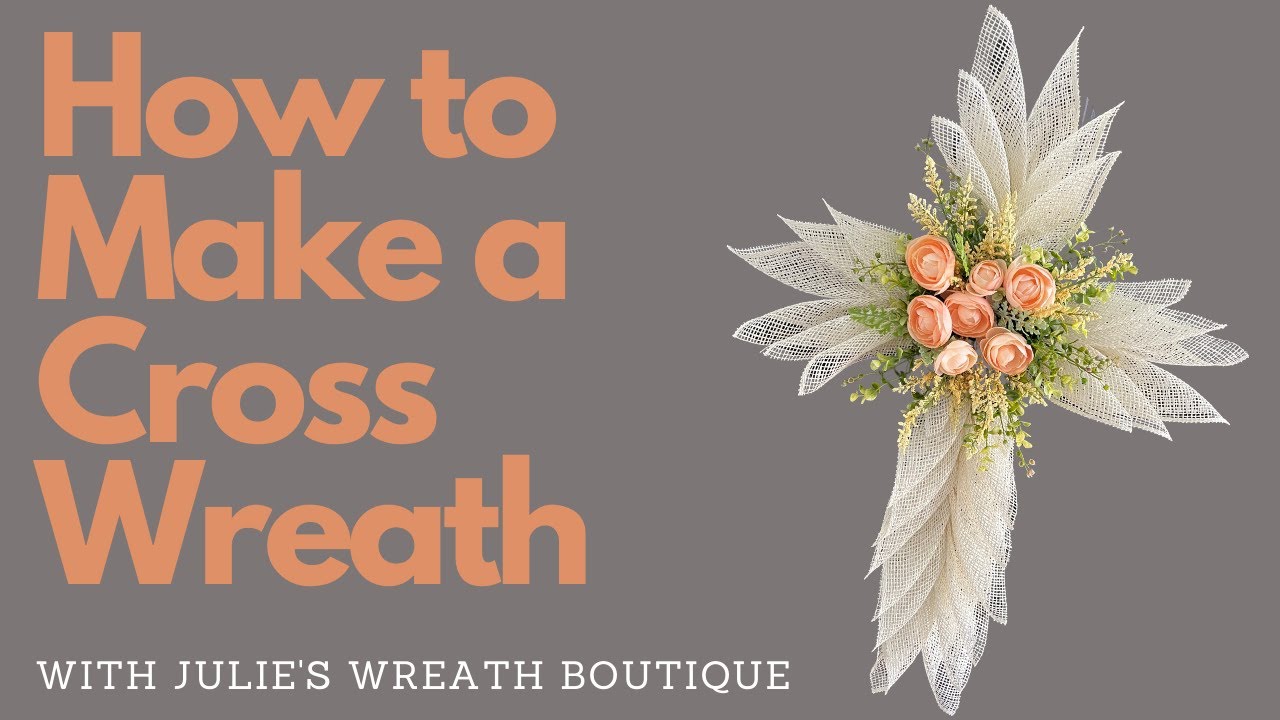 How to Make a Cross Wreath | How to Make an Easter Wreath | Dollar Tree Cross  Wreath - YouTube
