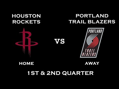 NBA 2K10 Gameplay Houston Rockets Vs Portland Trail Blazers 1st 2nd Quarter