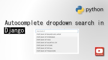Autocomplete dropdown search in django python