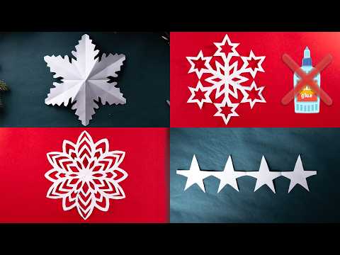 Simple Paper Snowflake Tutorial: 3 Easy Patterns (No Glue)