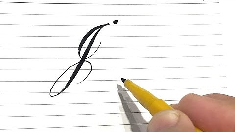 How to Write J in Elegant Calligraphy | Step-by-Step Pen Tutorial