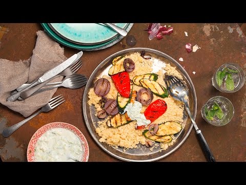 Grillgemüse auf Couscous