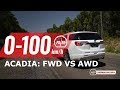 2019 Holden Acadia (GMC) V6 0-100km/h & engine sound - 2WD vs AWD