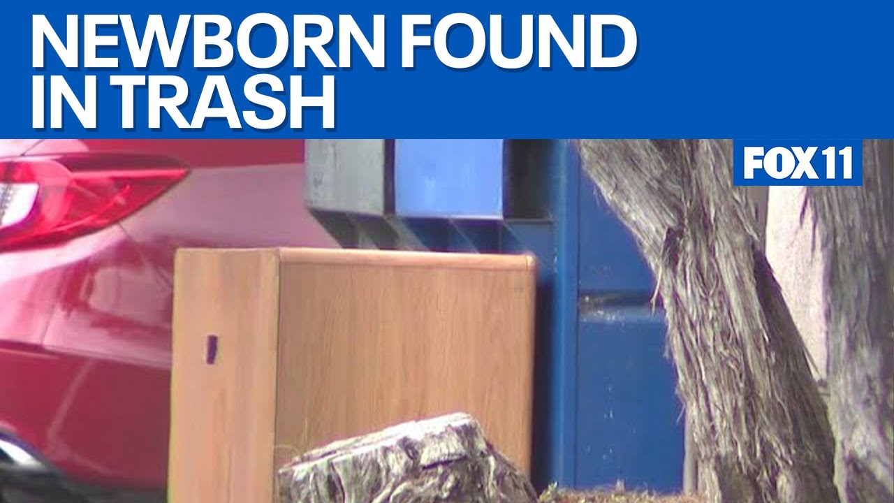 Newborn baby found abandoned in California dumpster - YouTube