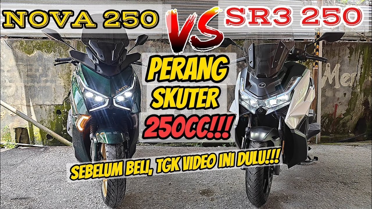 AVETA NOVA 250 VS VOGE SR3 250 - PERANG MAXI-SKUTER 250!!! DUA² CANGGIH TAPI HARGA MARHAEN!!!