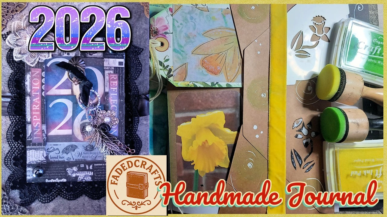 Junk Journal With Me 🌼 February 2026 Spread | Daffodil Journal Page Tutorial + Paper Craft Ideas