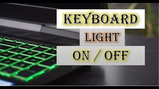 how to turn on / off keyboard backlight of laptop | dell inspiron 15 3000 | hp laptop | in 1 min